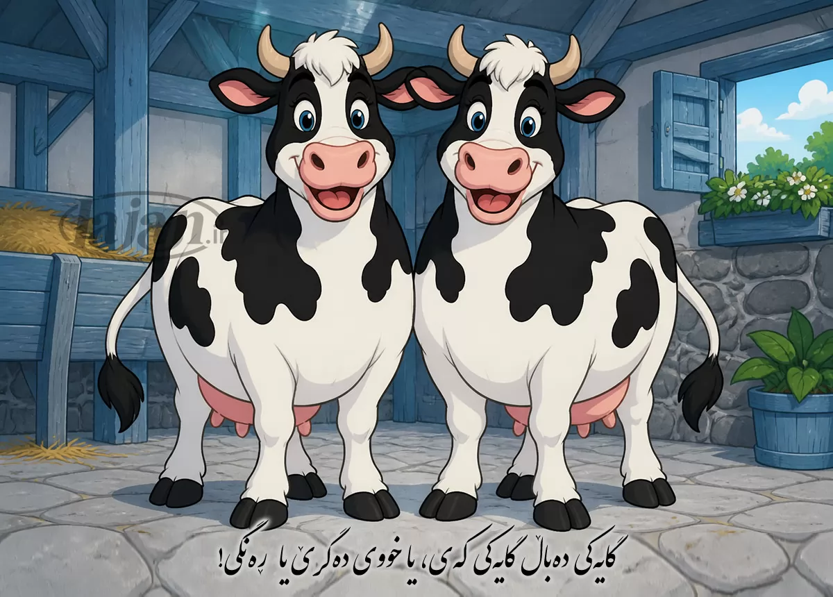گایەکی دەباڵ گایەکی کەی...